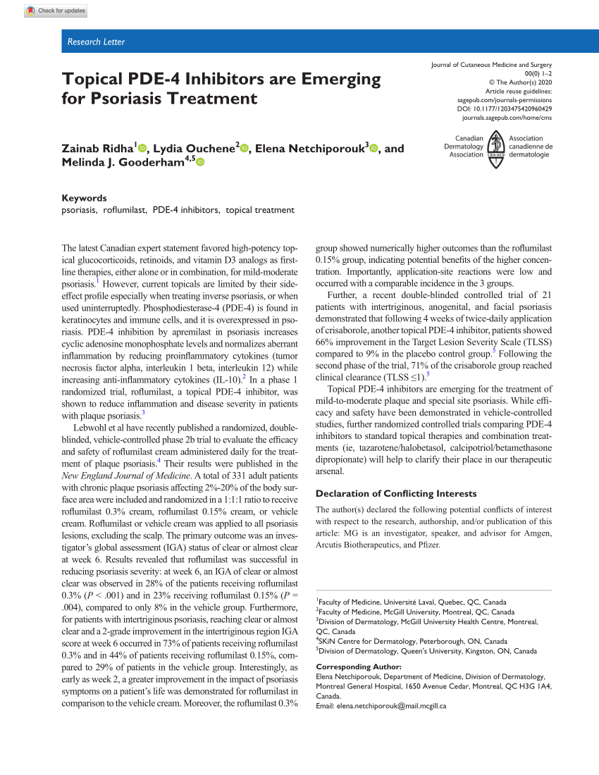 new psoriasis treatment 2020 canada)