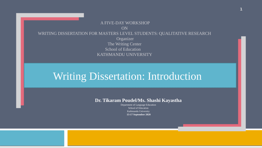 introduction dissertation management