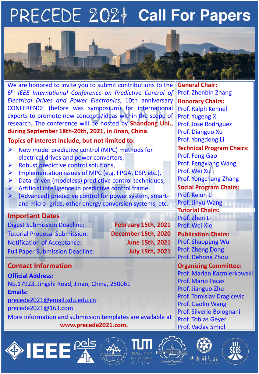 (PDF) Call For Papers 2021 IEEE 6th International Conference on