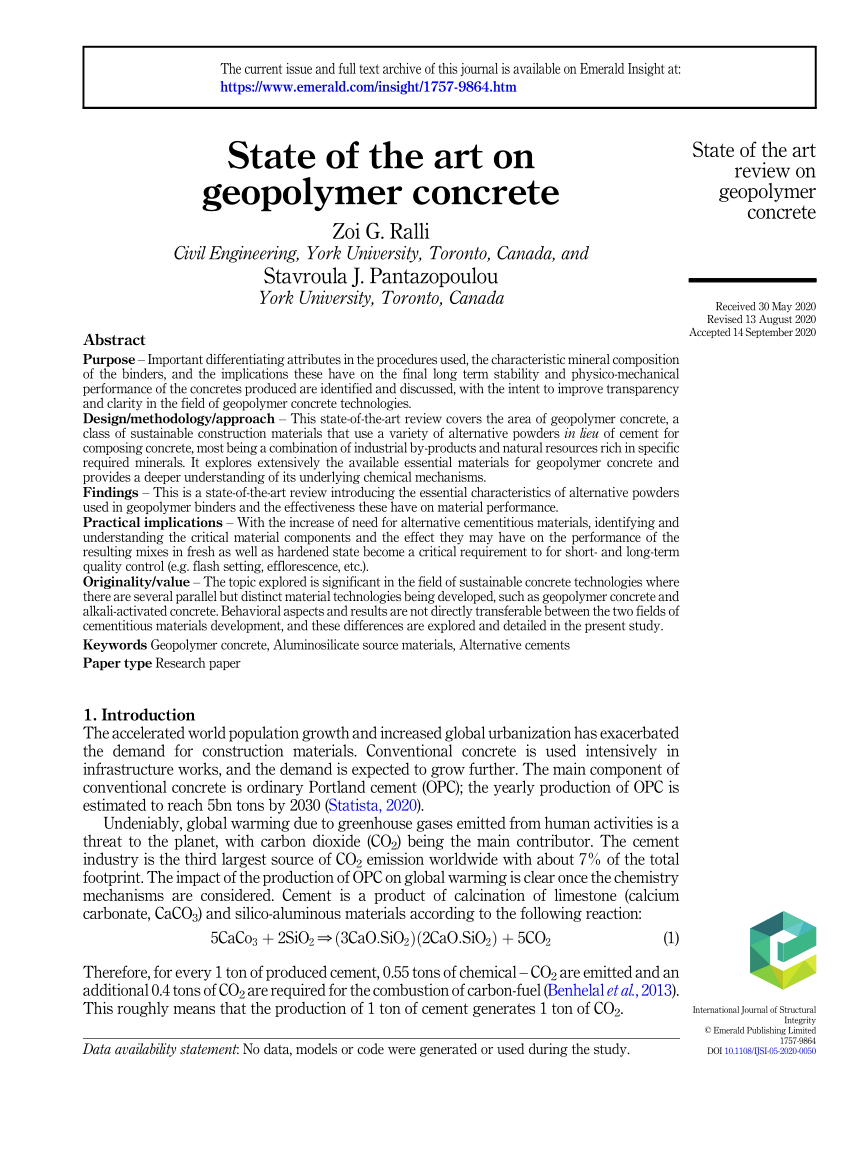 phd thesis on geopolymer concrete