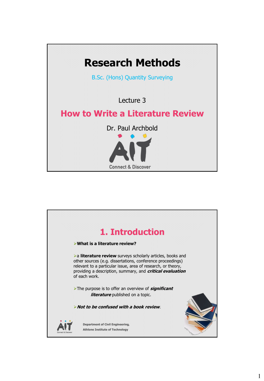 how to write a 2000 word literature review