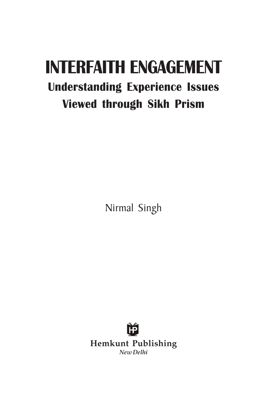PDF) Interfaith Engagement: Understanding, Experience, Issues