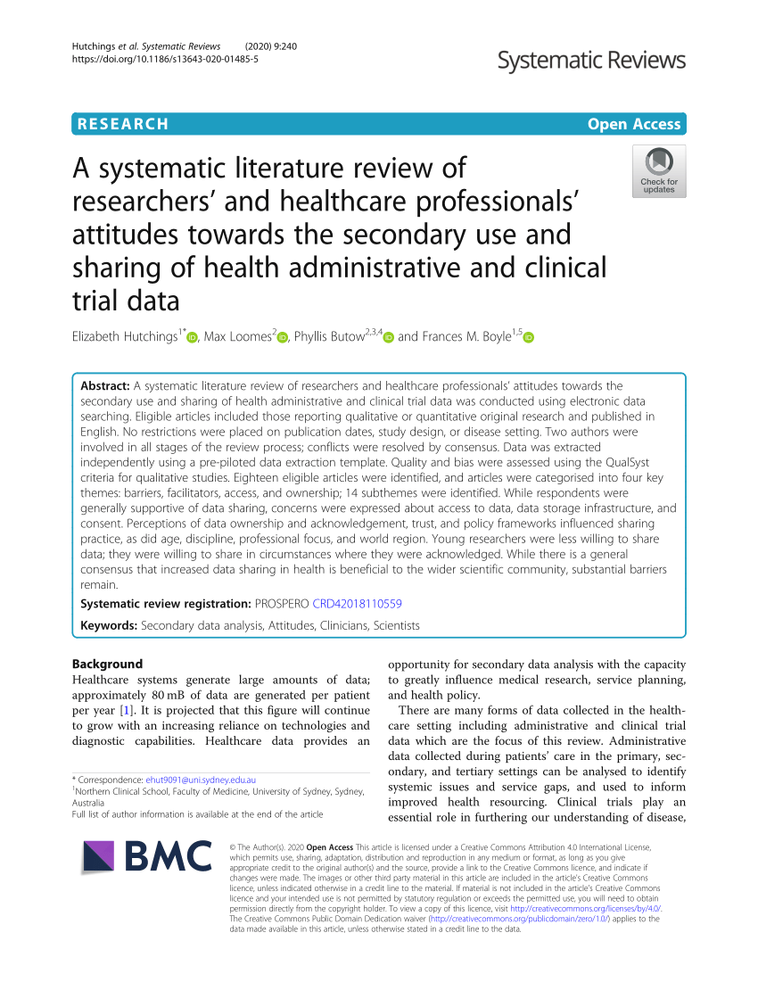 systematic literature review global health
