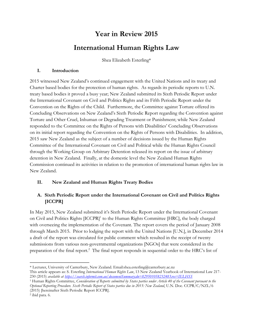 research paper on international human rights law