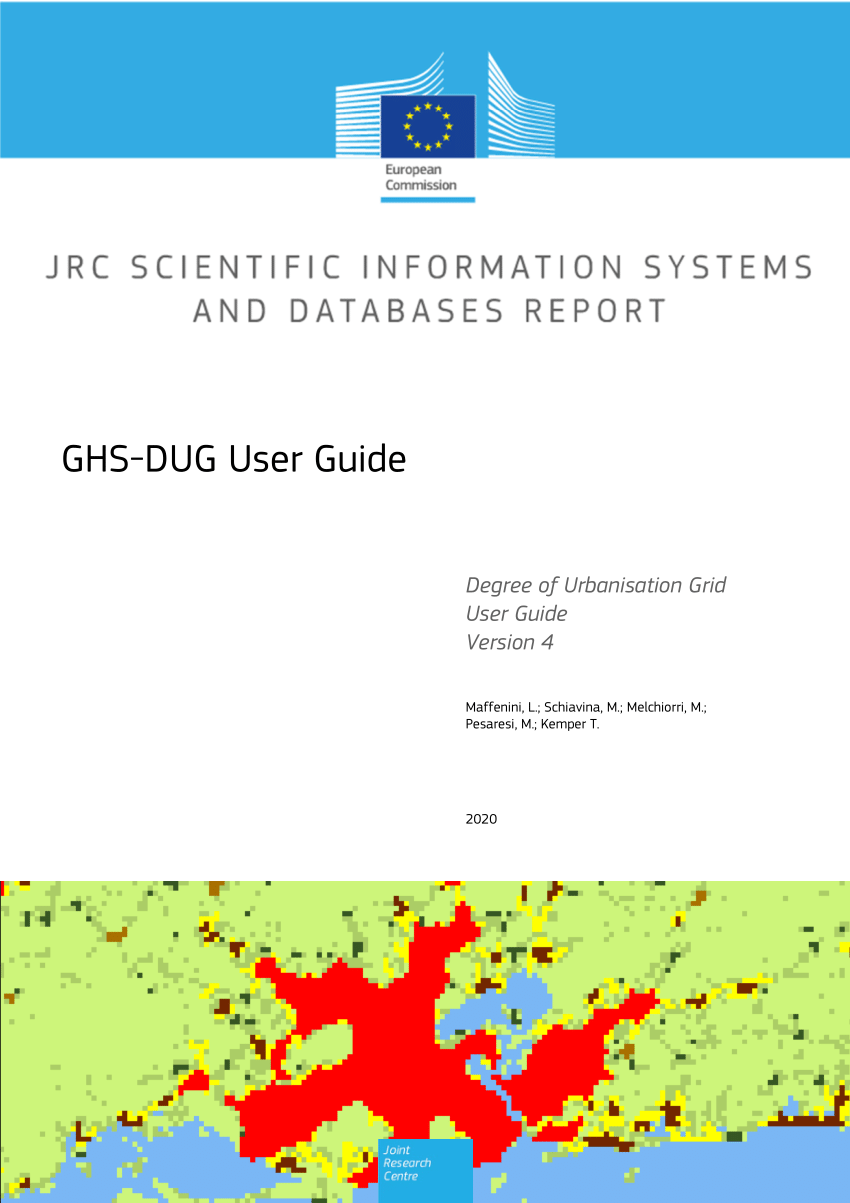 PDF) GHS-DUG User Guide Degree of Urbanisation Grid User Guide ...