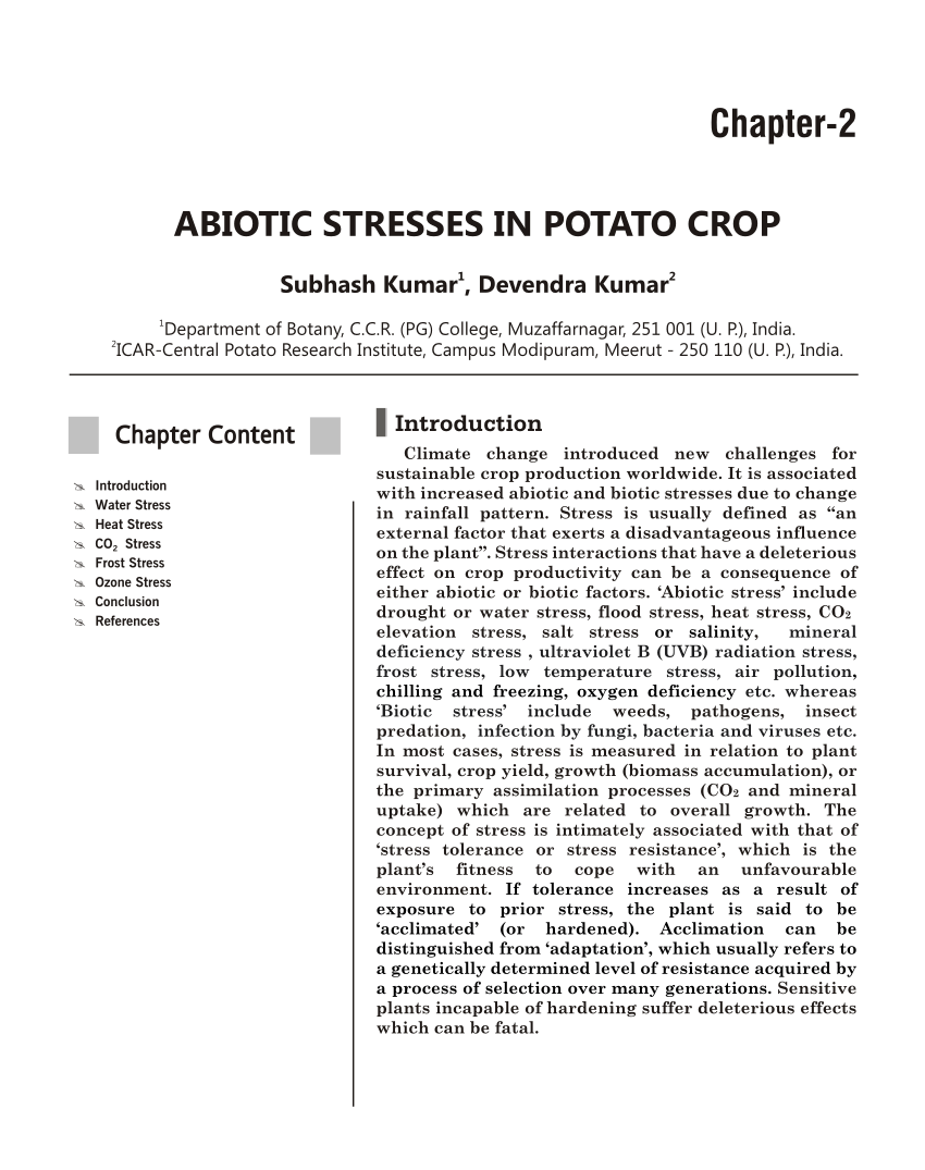 research paper on abiotic stress