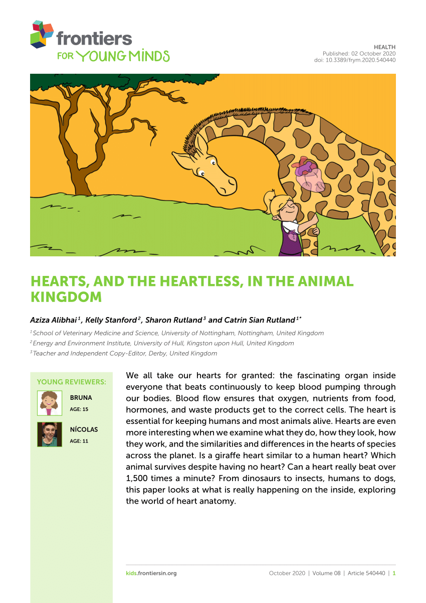 PDF) Hearts, and the Heartless, in the Animal Kingdom