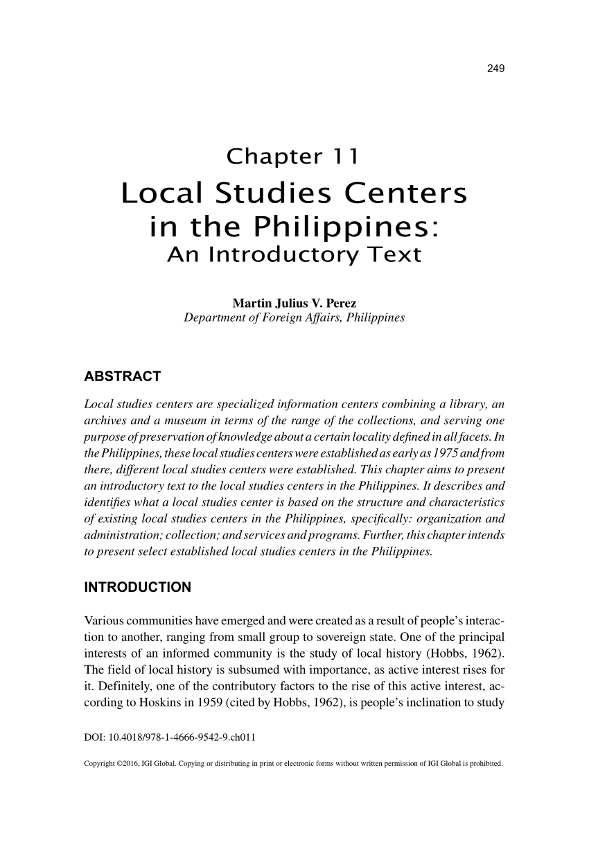 best research topics in the philippines