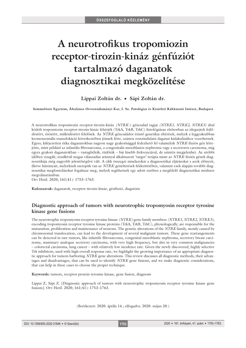 (PDF) A gasztroenteropankreatikus neuroendokrin daganatok kezelése | Miklós Tóth - weba.lt