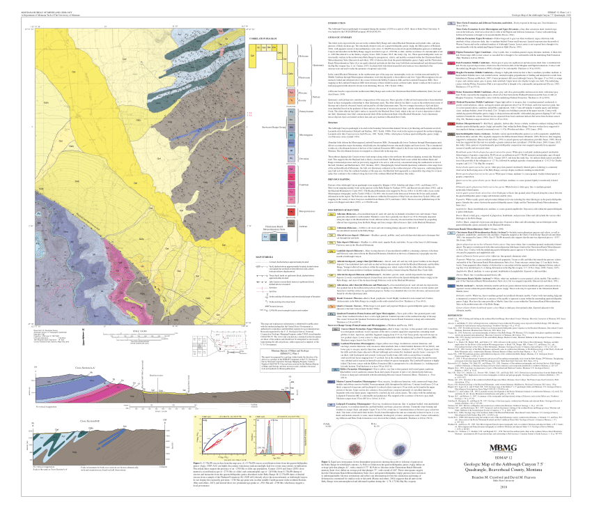 (PDF) Geologic map of the Ashbough Canyon 7.5' Quadrangle, Beaverhead