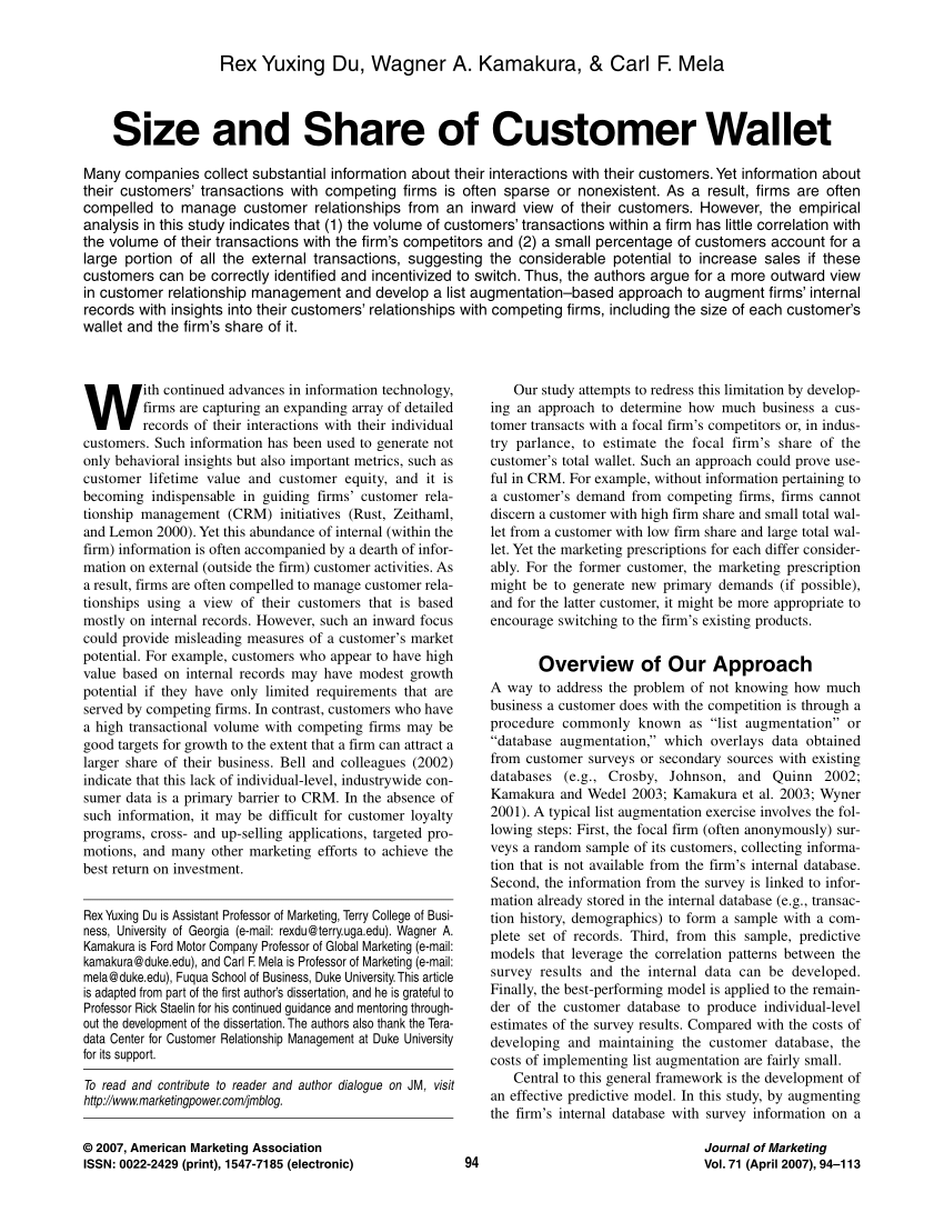 Share of Wallet (SOW) - Definition, Example,vs Market Share