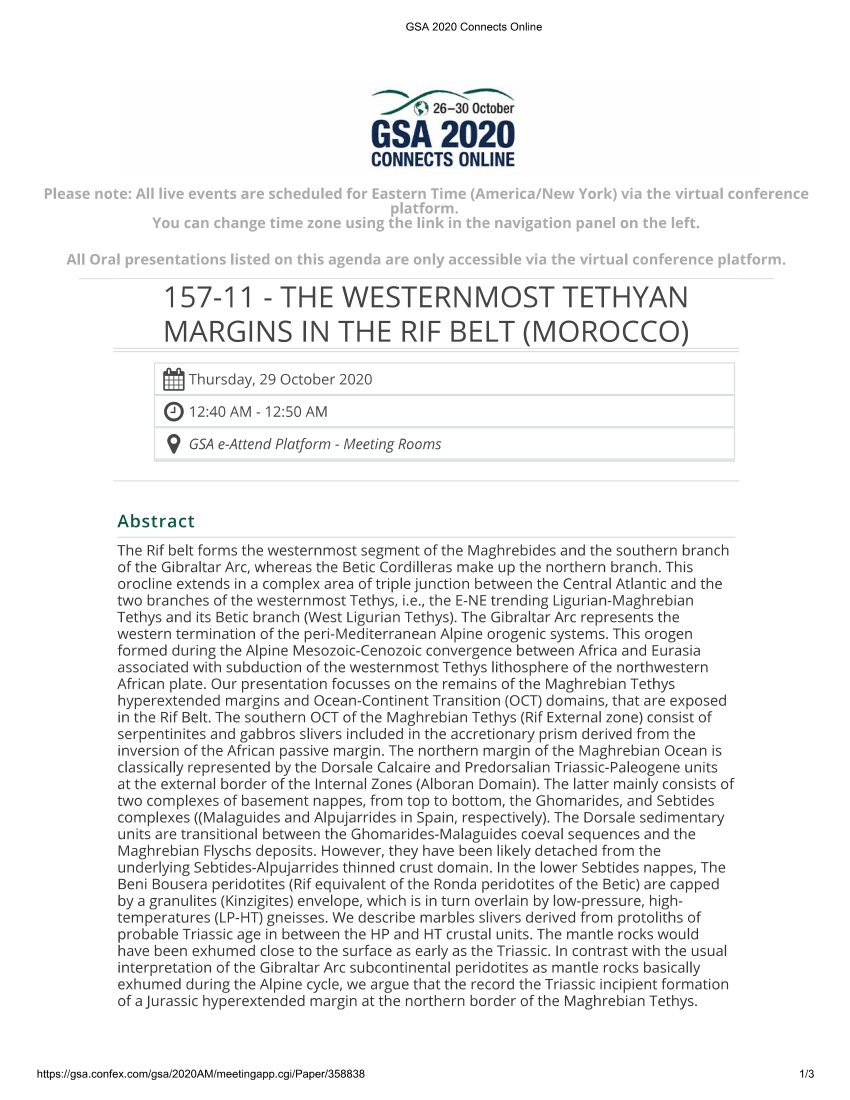 (PDF) Abstract GSA 2020 Connects Online