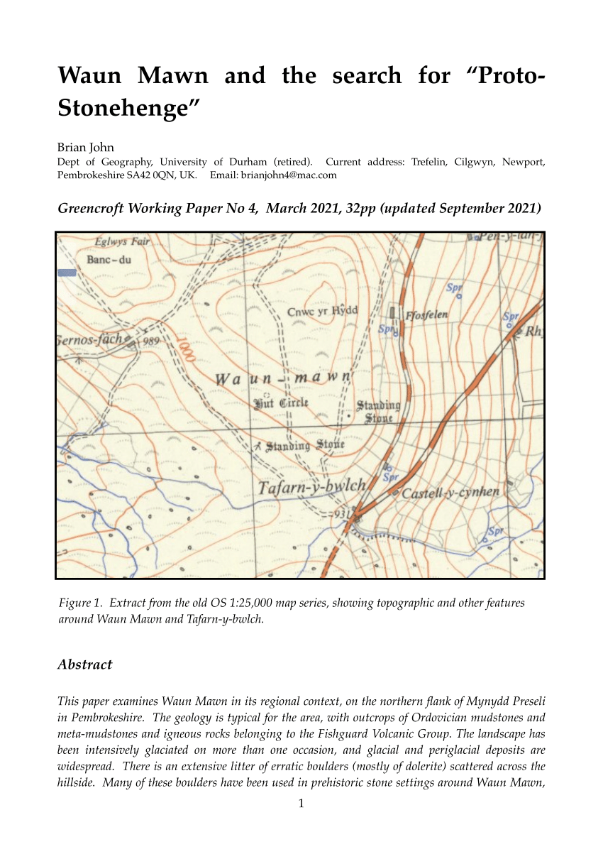 Craig Rhos Y Felin Map The Locations Of Craig Rhos-Y-Felin And Carn Goedog Within The... |  Download Scientific Diagram