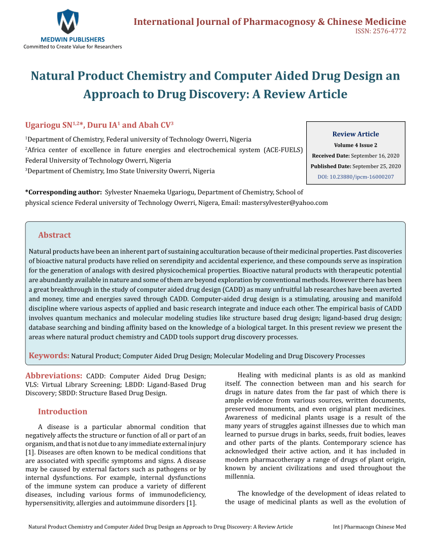 research proposal on natural product chemistry