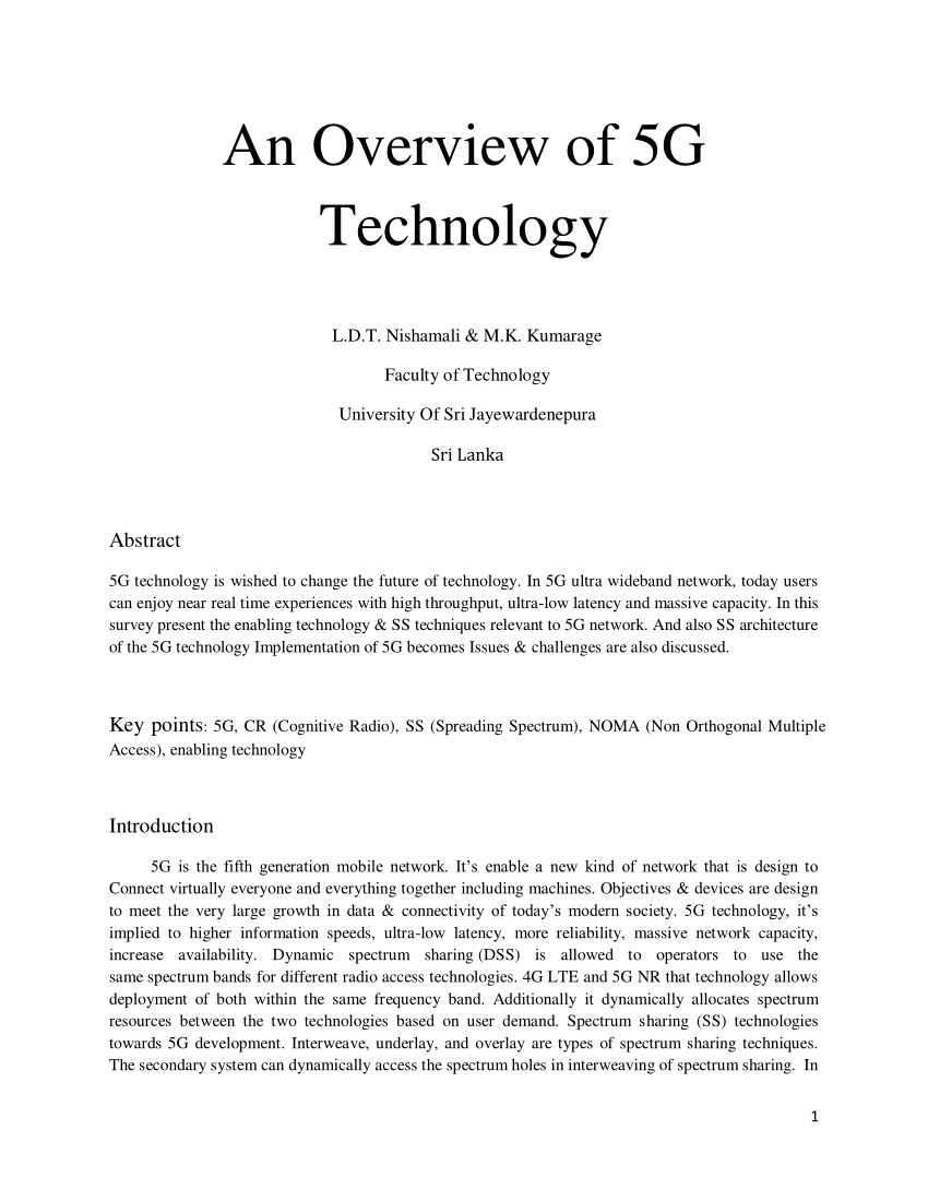 research paper on 5g technology pdf