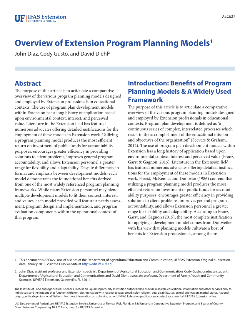 pdf-overview-of-extension-program-planning-models