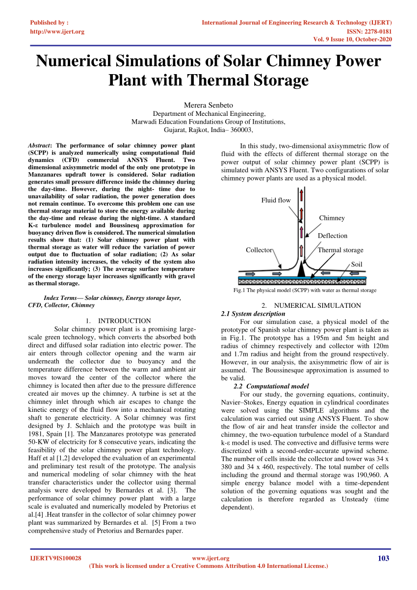 literature review on solar chimney power plant