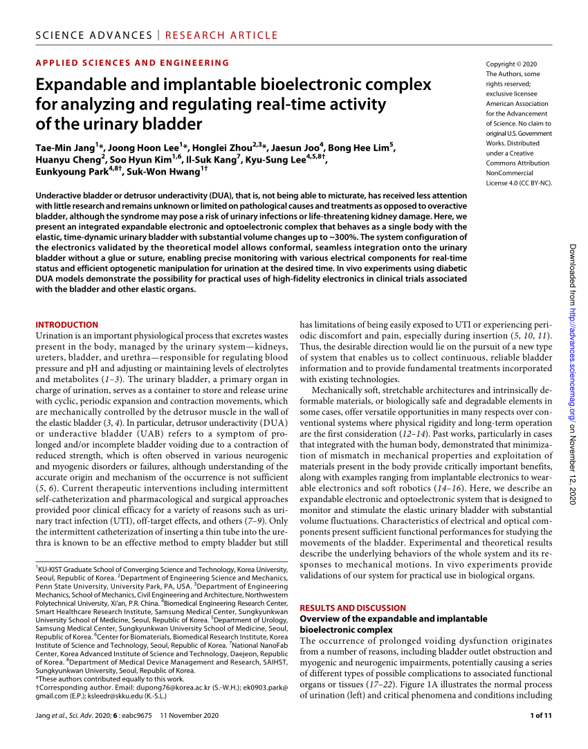 Wireless, Fully Implantable and Expandable Electronic System for  Bidirectional Electrical Neuromodulation of the Urinary Bladder