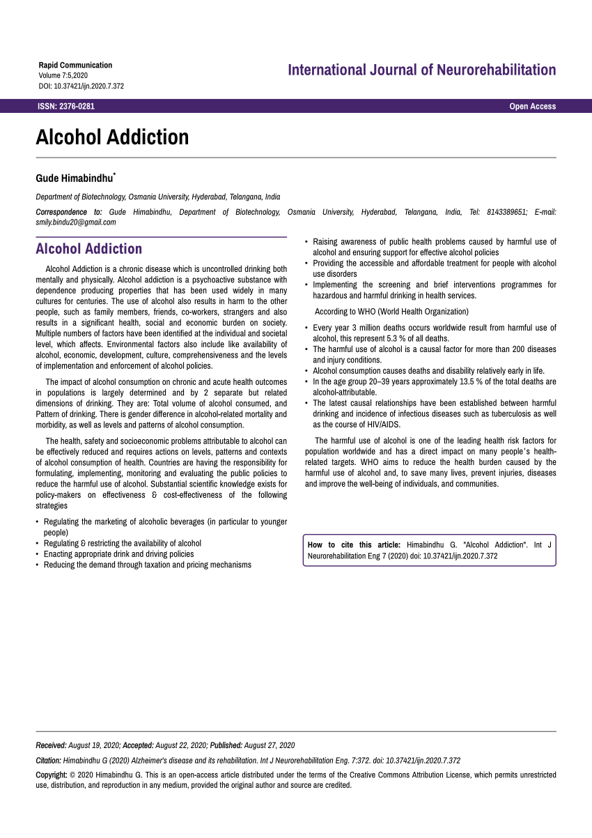 alcohol abuse case study pdf