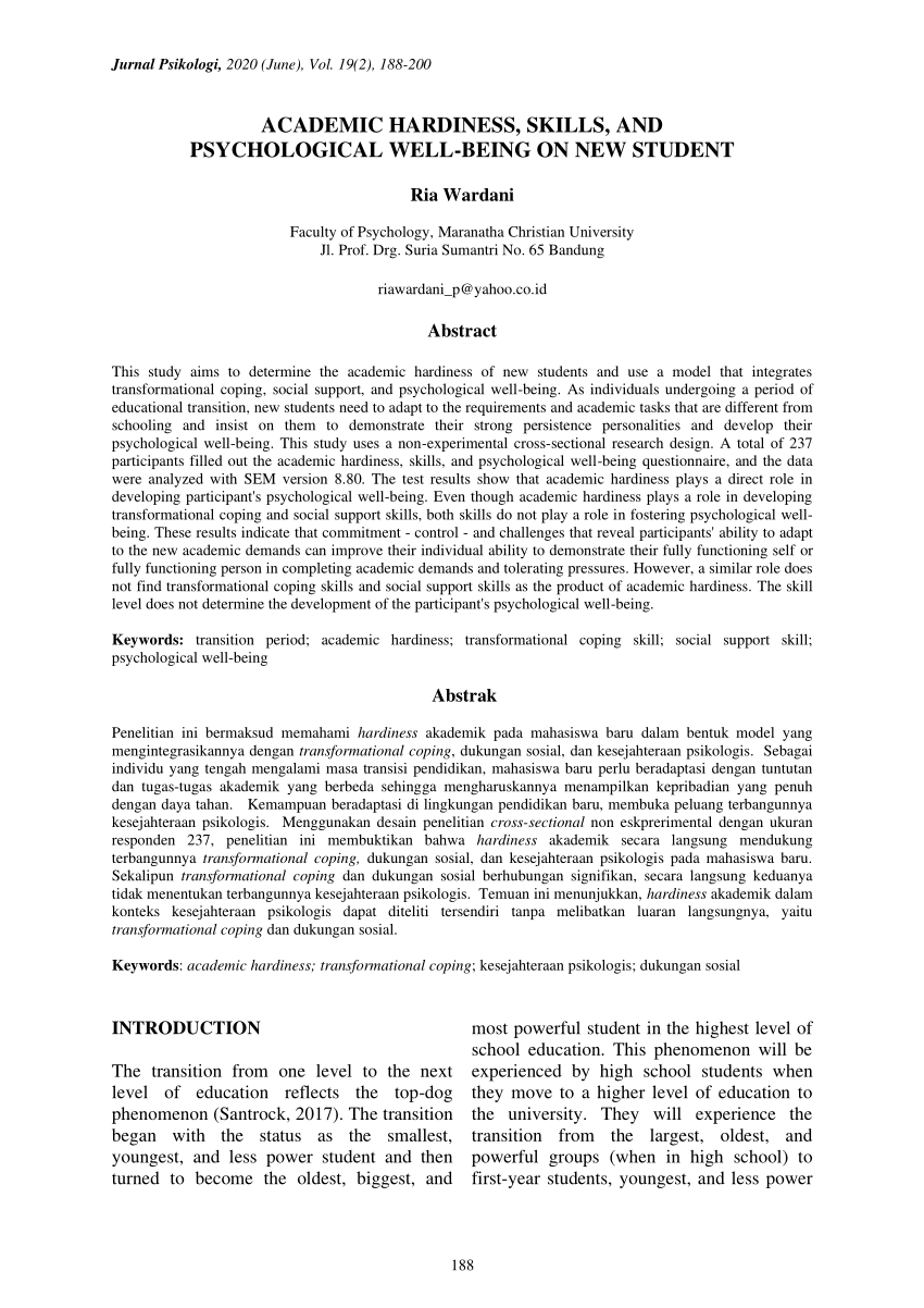 thesis on psychological hardiness