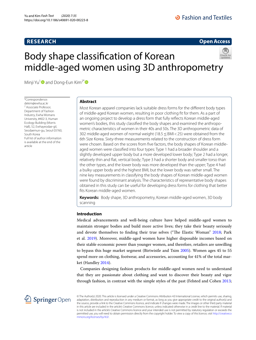 Anthropometric Classification of Human Hand Shapes in Korean