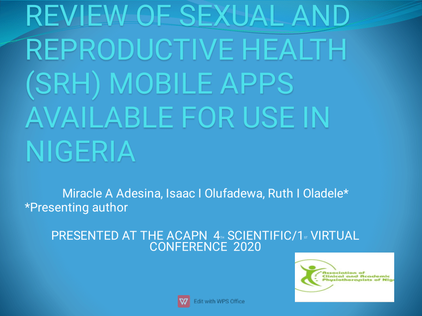 Pdf Review Of Sexual And Reproductive Health Srh Mobile Apps