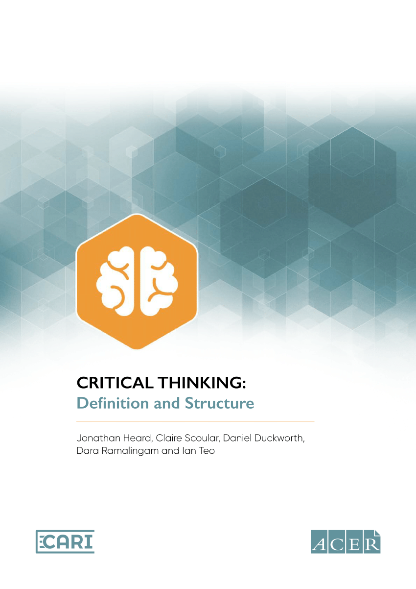 definition of critical thinking pdf