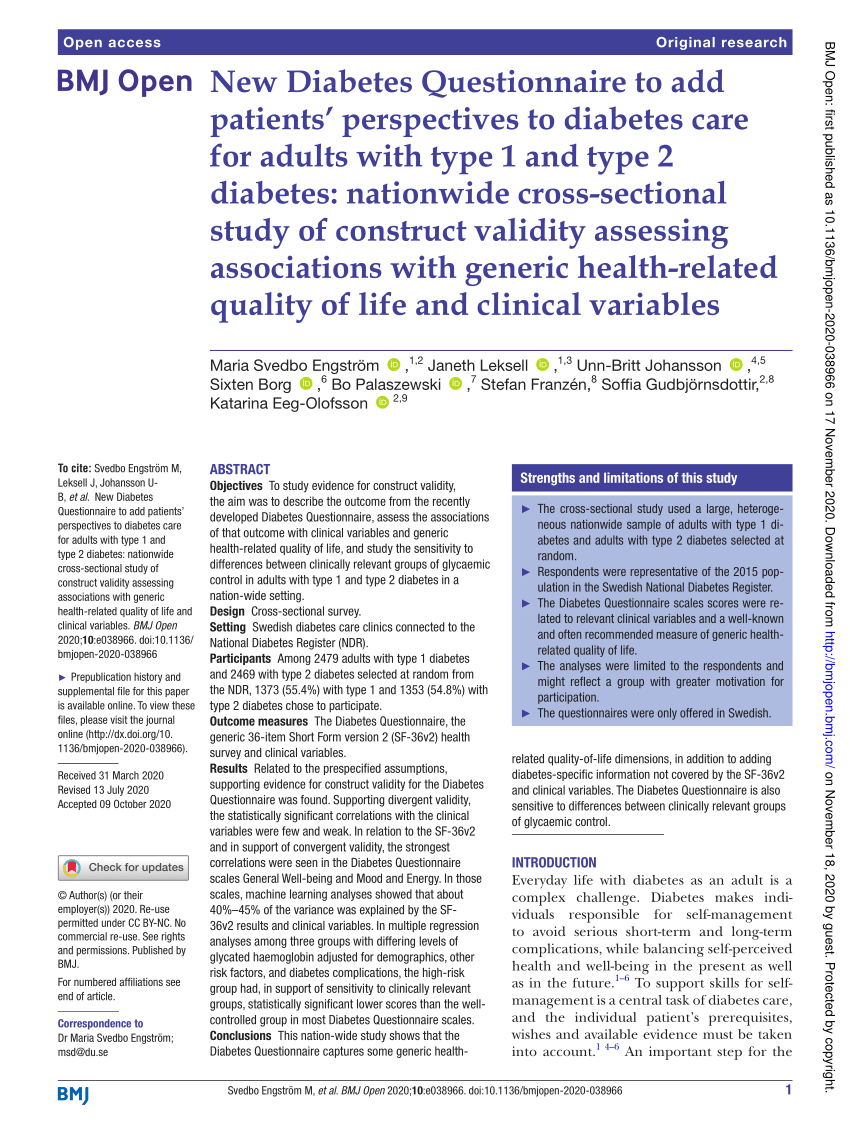 research questions on type 2 diabetes