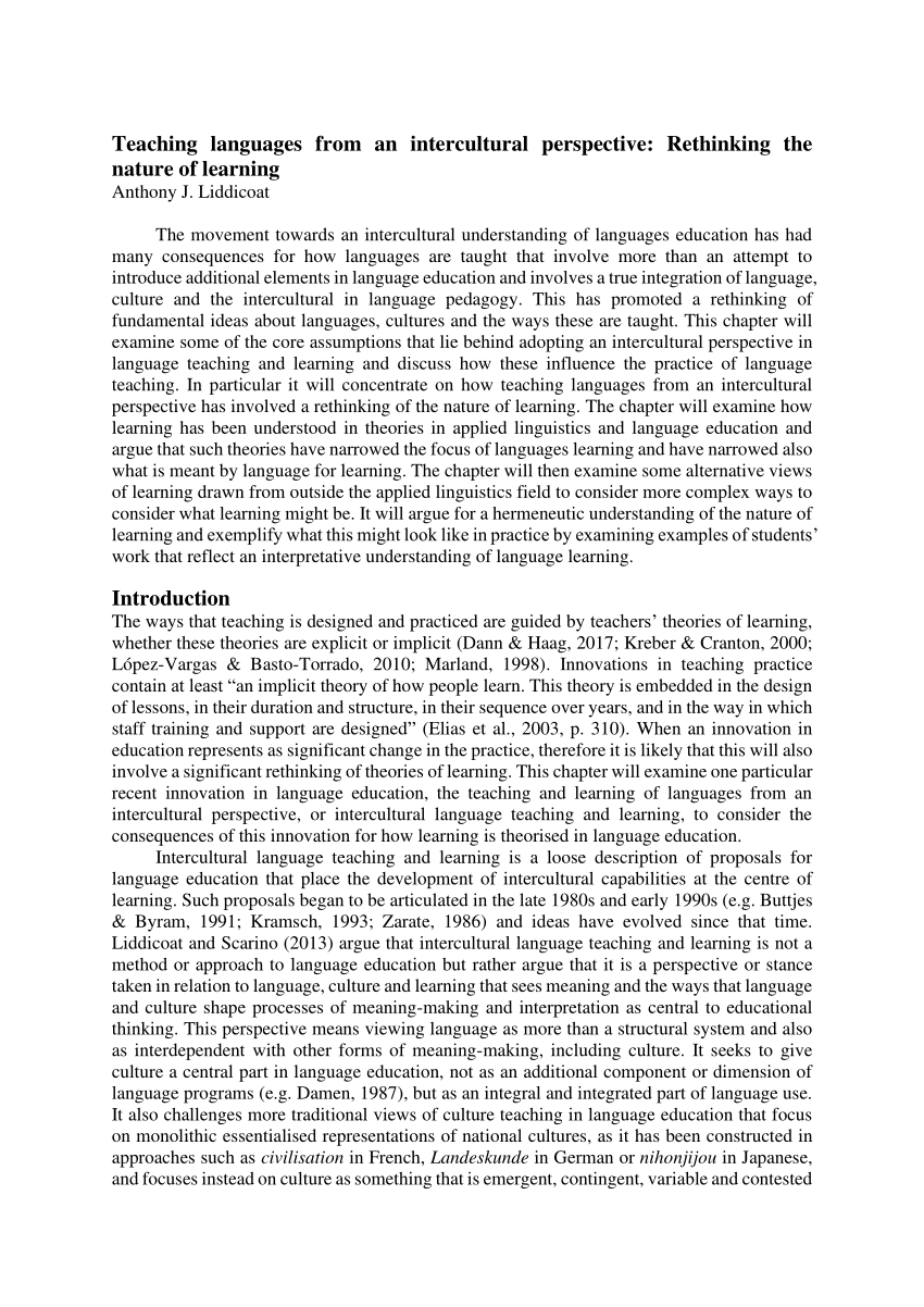 MEDIATING LANGUAGES AND CULTURES: TOWARDS AN INTERCULTURAL THEORY OF  FOREIGN LANGUAGE EDUCATION. Dieter Buttjes and Michael Byram (Eds.).  Clevedon, UK: Multilingual matters, 1991. Pp. 352. $99.00 cloth, $39.00  paper.