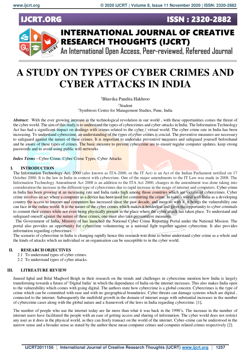 dissertation on cyber crime in india