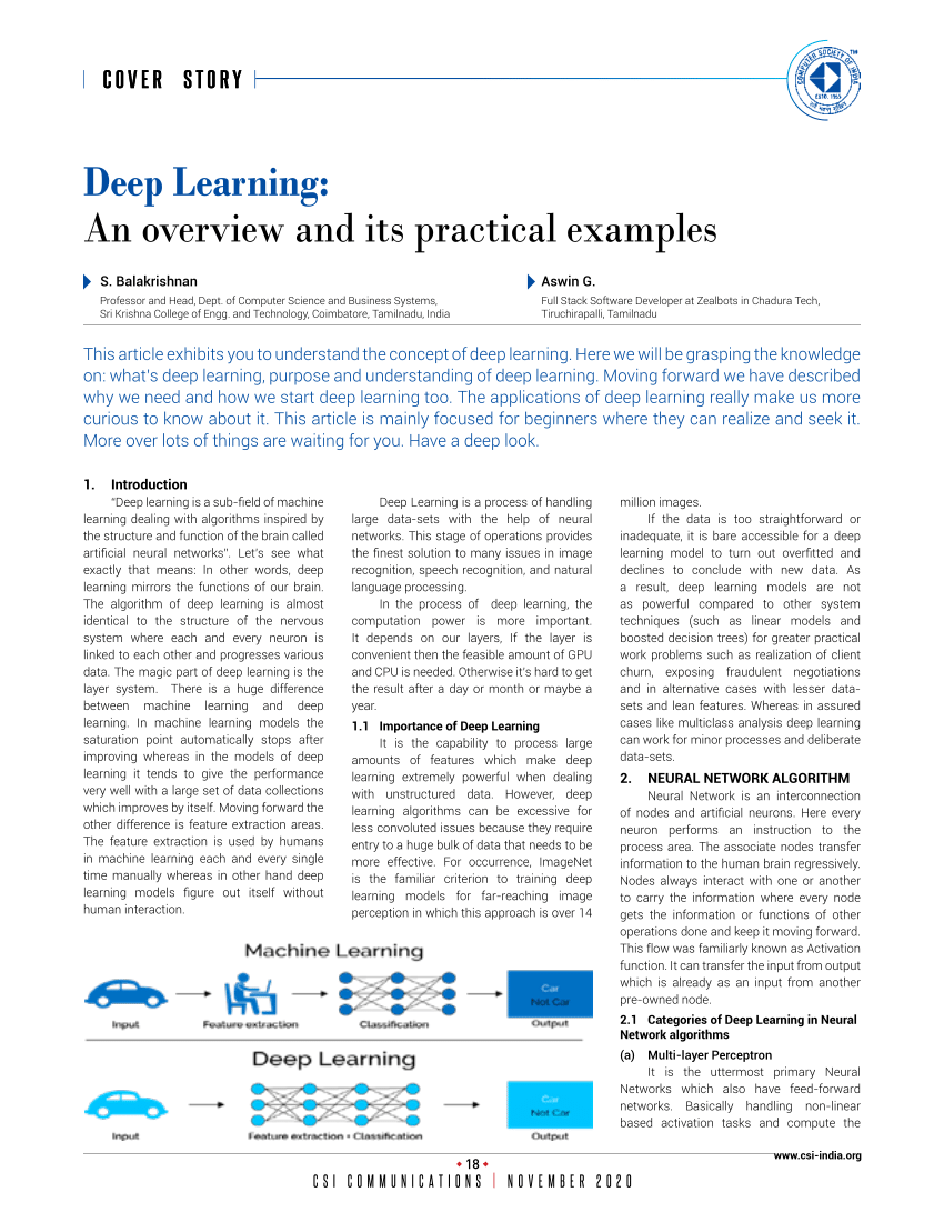 research proposal in deep learning