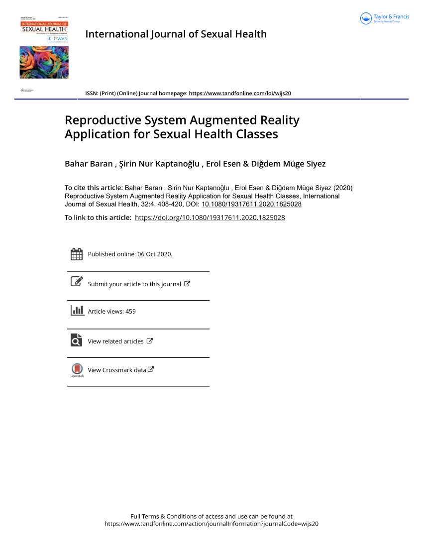 PDF Reproductive System Augmented Reality Application for Sexual