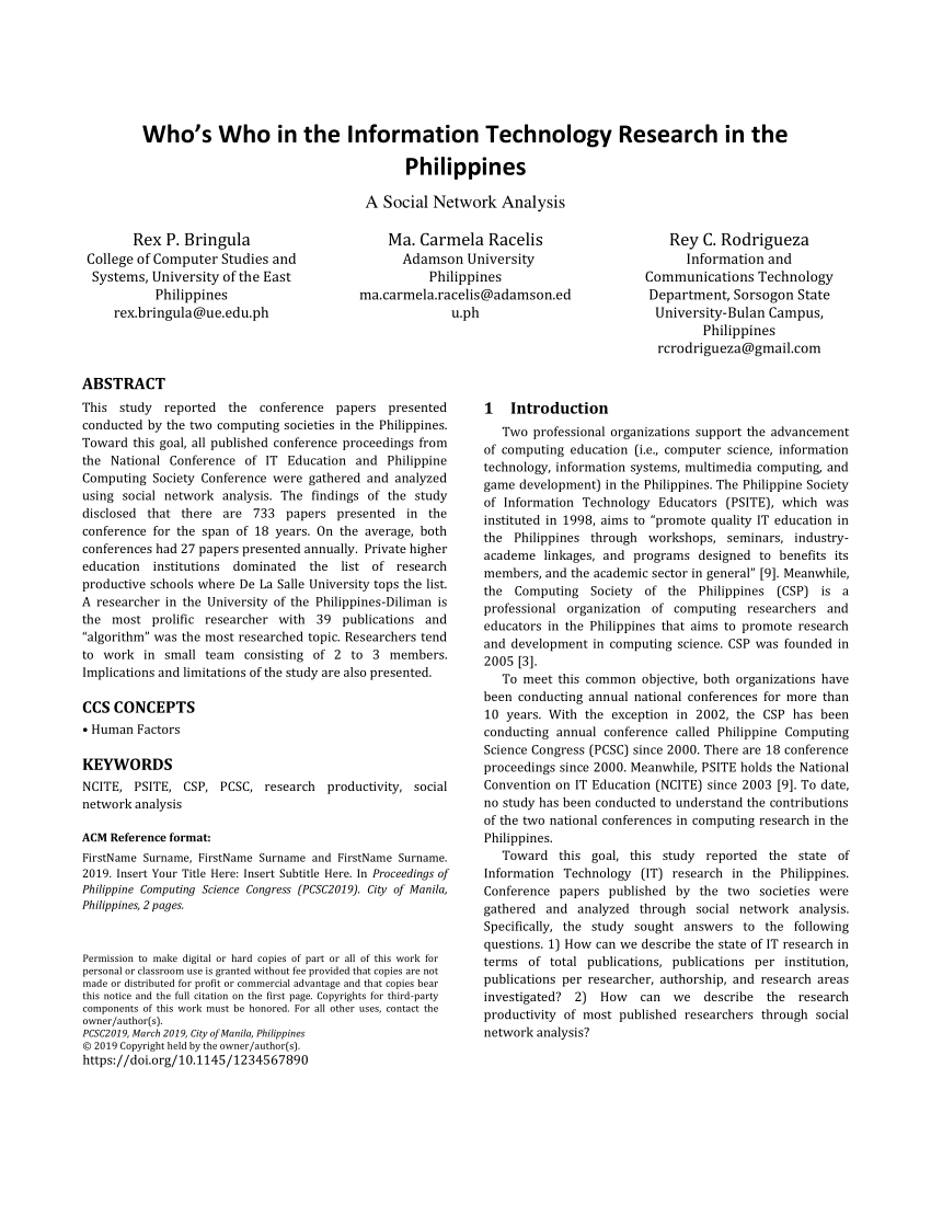 quantitative research about technology in the philippines