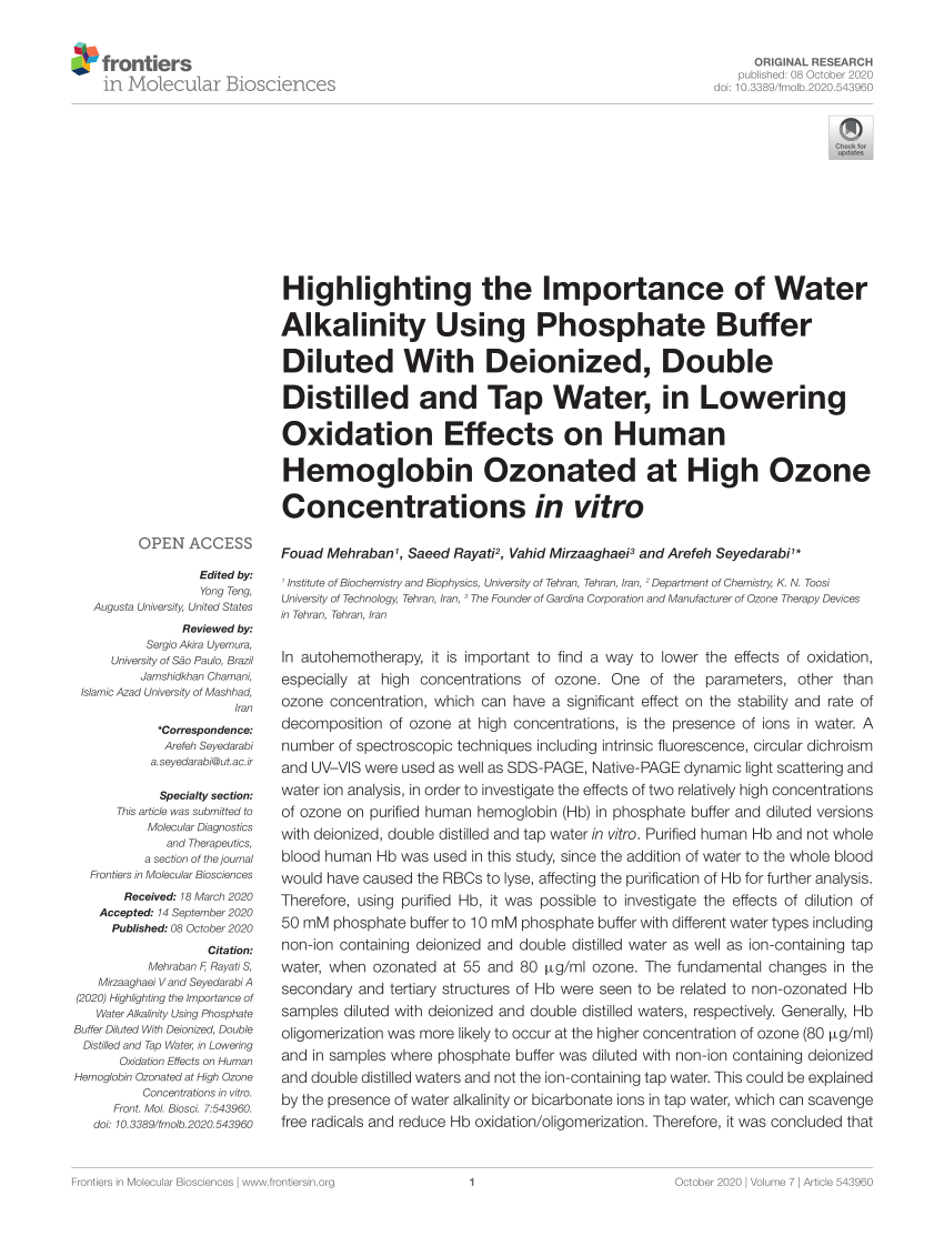 The Importance of Deionized or DI Water