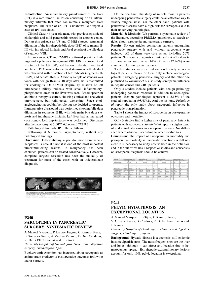 Impact of Sarcopenia on Outcomes Following Resection of Pancreatic  Adenocarcinoma