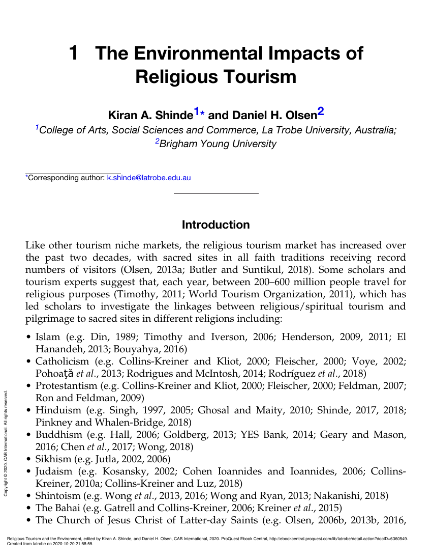 positive and negative impacts of religious tourism