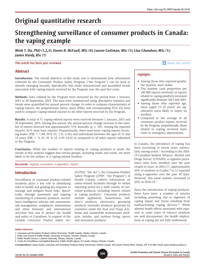 PDF Strengthening surveillance of consumer products in Canada