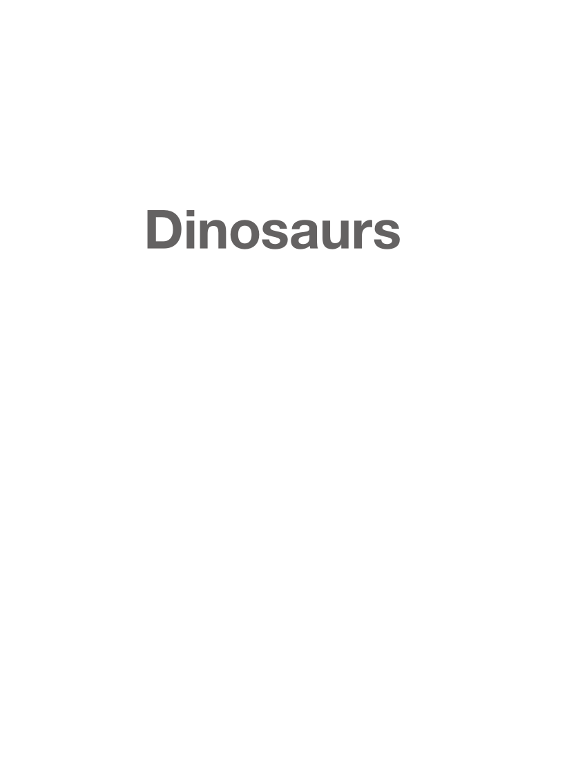 (PDF) Dinosaurs: How We Know What We Know