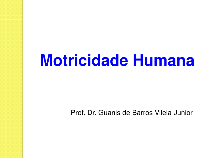 Pdf Motricidade Humana 