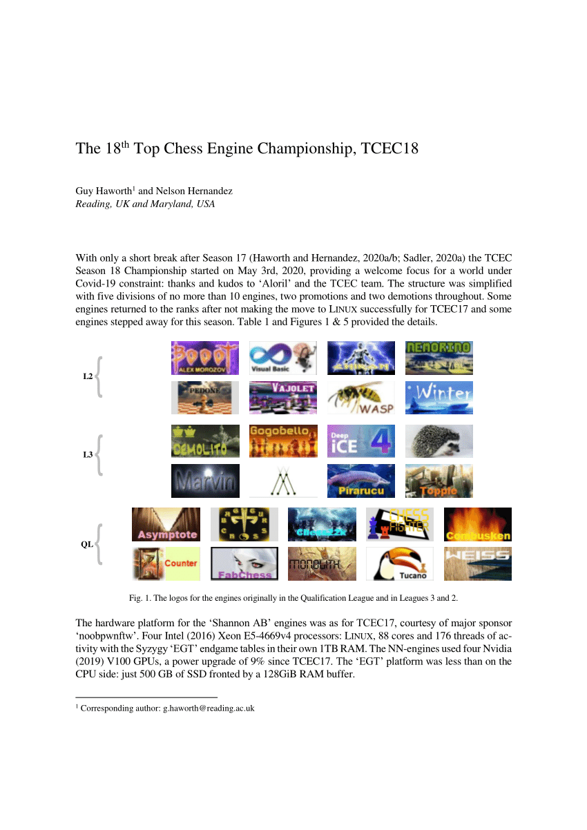 PDF) TCEC14: The 14th Top Chess Engine Championship