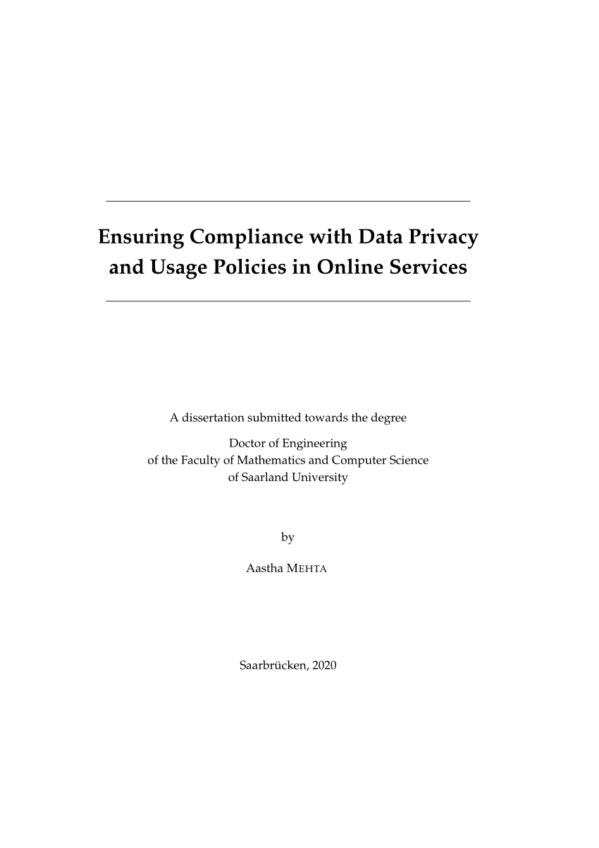 data privacy thesis