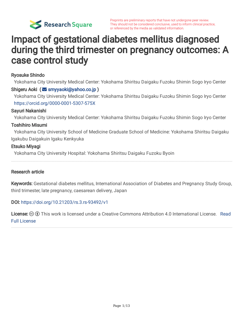 gestational diabetes mellitus case study