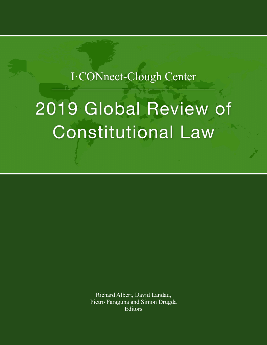 Pdf 2019 Global Review Of Constitutional Law