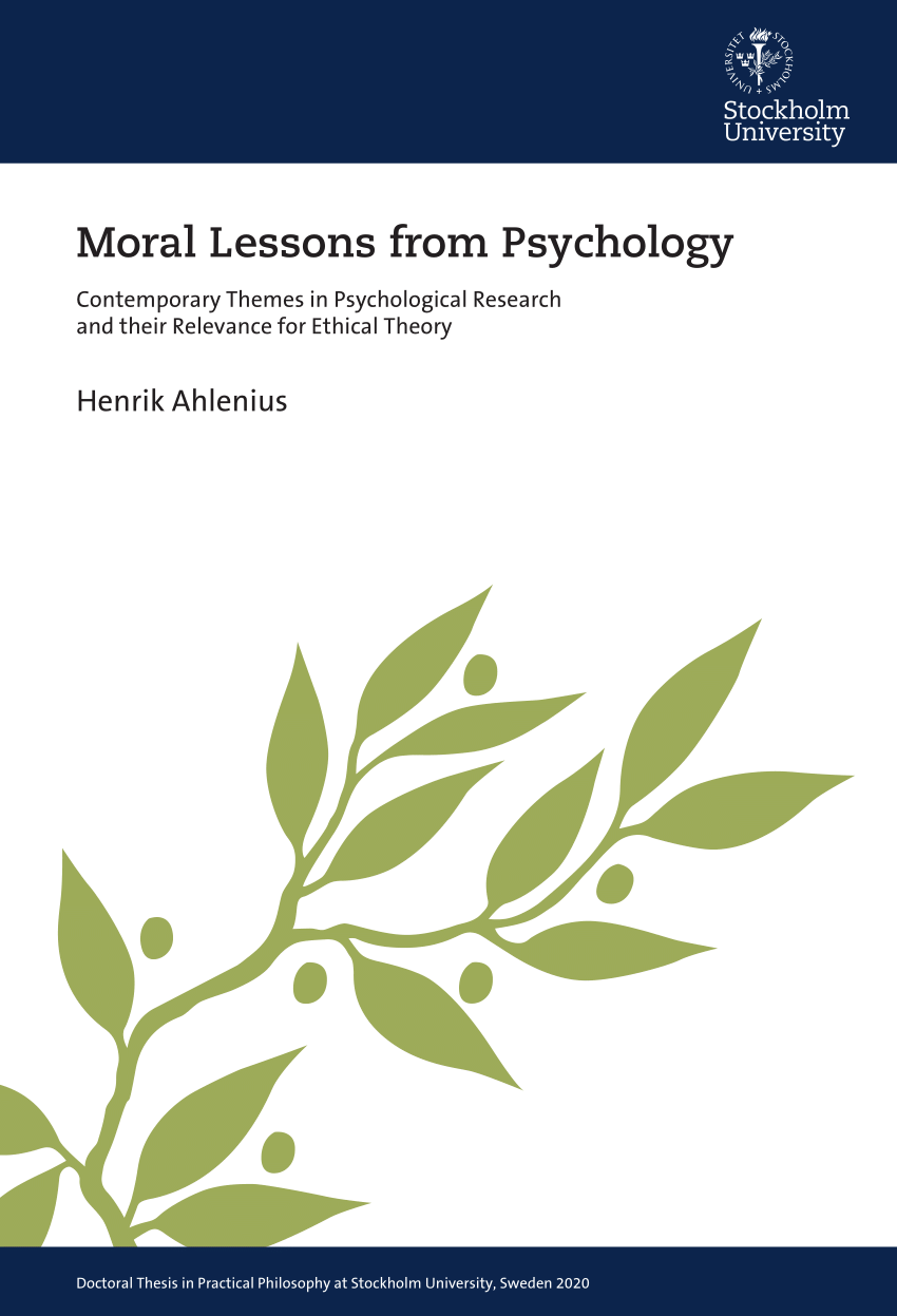 moral psychology research topics