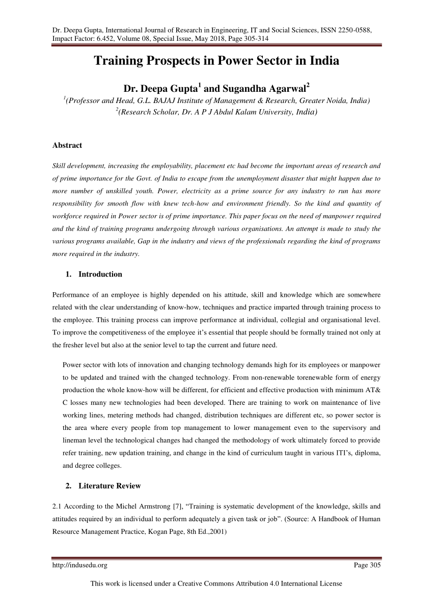 research paper on power sector in india
