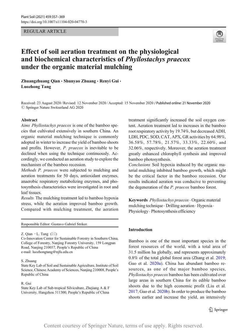 Frontiers  Effects of Flooding and Endogenous Hormone on the Formation of  Knee Roots in Taxodium ascendens