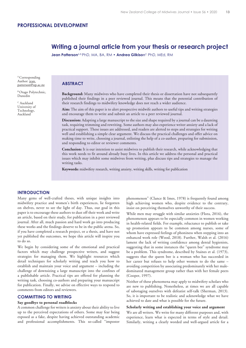 example of academic article