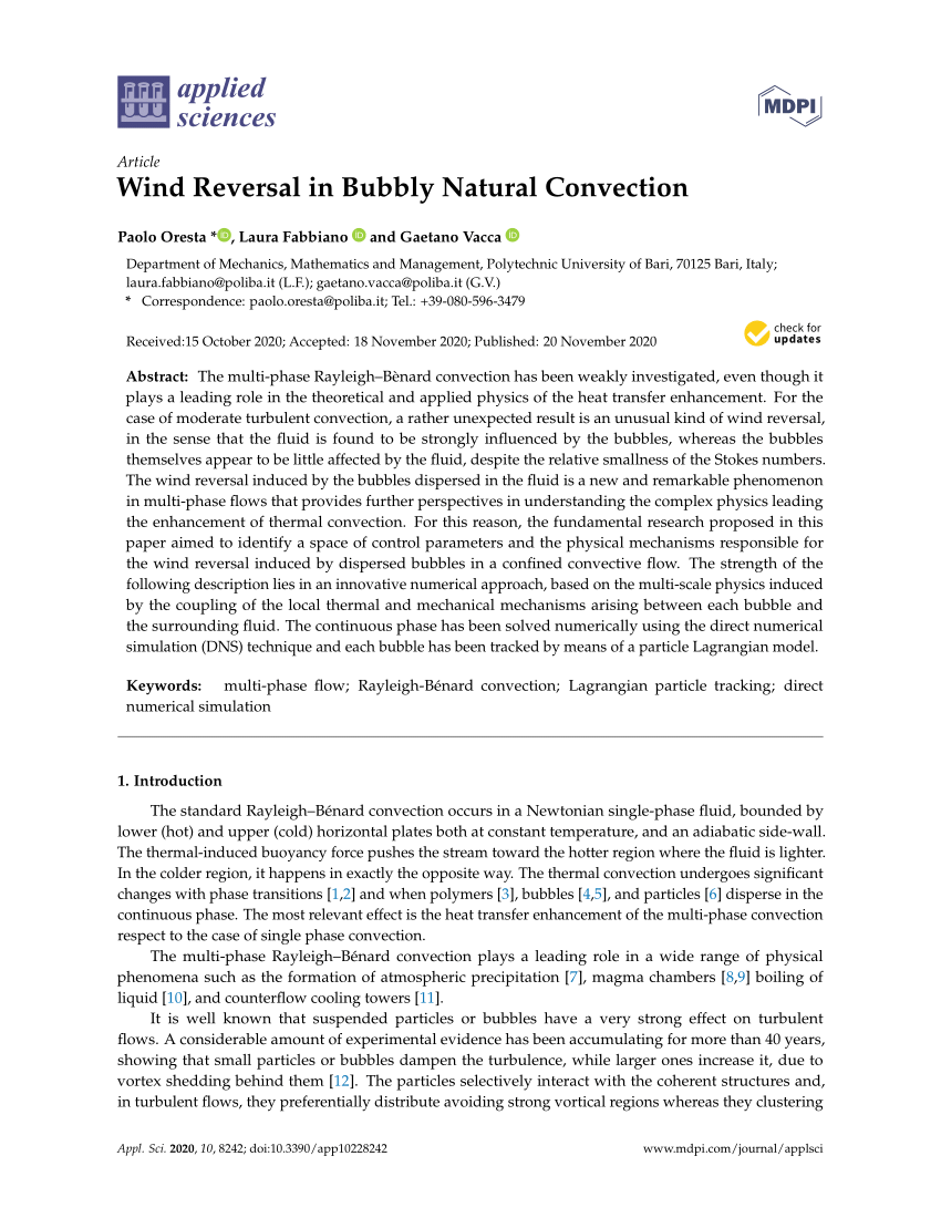 Pdf Wind Reversal In Bubbly Natural Convection