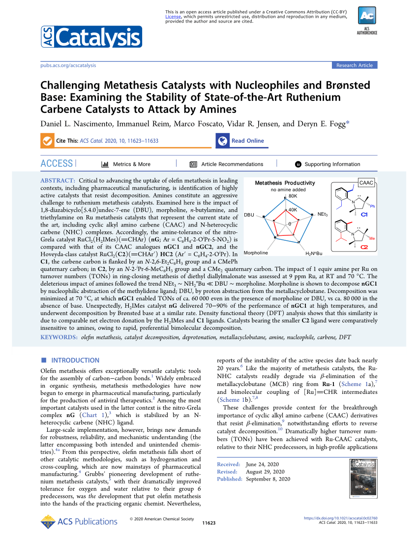 Inhibition of the Decomposition Pathways of Ruthenium Olefin Metathesis  Catalysts: Development of Highly Efficient Catalysts for Ethenolysis