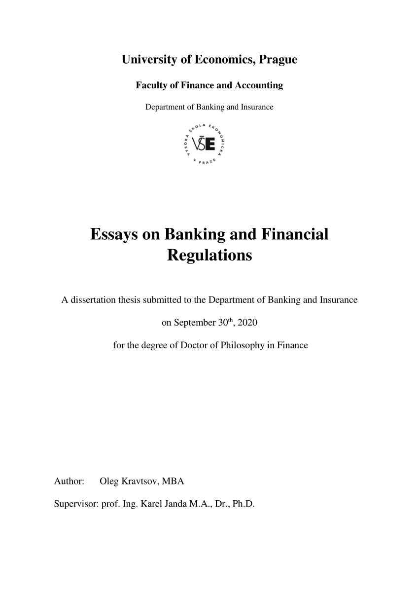 write essay banking sector